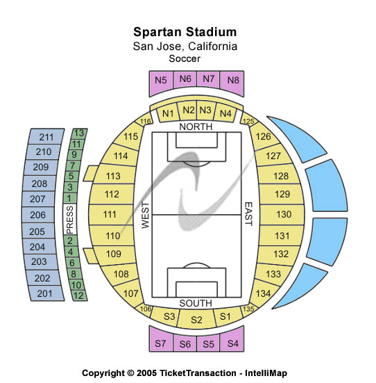 Spartan Stadium San Jose Seating Chart