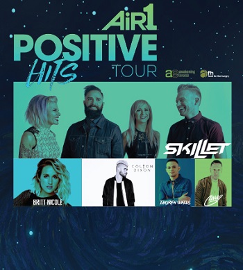 Air 1 Positive Hits Tour: Skillet, Britt Nicole, Colton Dixon & Tauren Wells at Event Center Arena